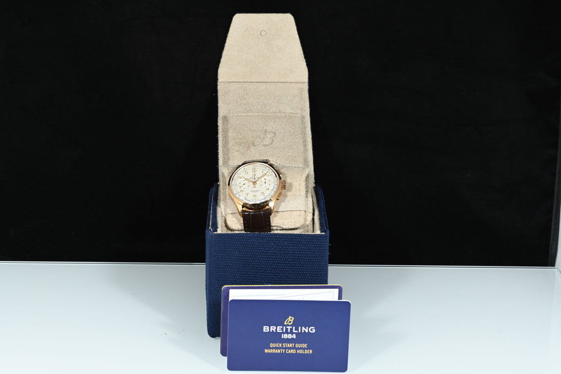 Breitling | PREMIER B09 CHRONOGRAPH 40 mm. oro rosso, carica manuale. Scatola e Garanzia Breitling 2022 | Nuovo
