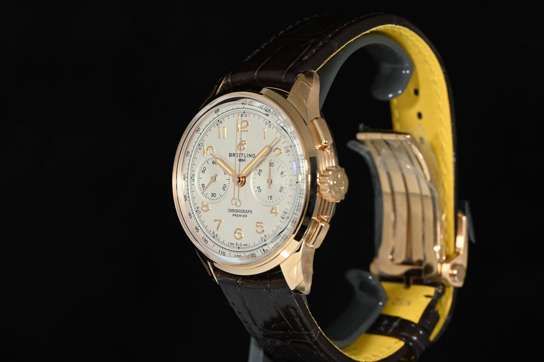 Breitling | PREMIER B09 CHRONOGRAPH 40 mm. oro rosso, carica manuale. Scatola e Garanzia Breitling 2022 | Nuovo
