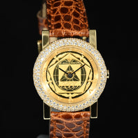 BULGARI | Anfiteatro III Millenium 18 Kt. Yellow Gold and Diamonds | 26 mm. Lady Quartz - Limited Edition BVLGARI