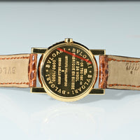 BULGARI | Anfiteatro III Millenium 18 Kt. Yellow Gold and Diamonds | 26 mm. Lady Quartz - Limited Edition BVLGARI