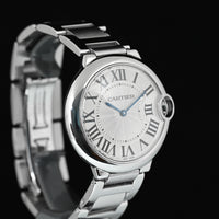 CARTIER | BALLON BLEU de Cartier, 36 mm., Quarzo, Acciaio | Scatola e Garanzia Cartier, 2009