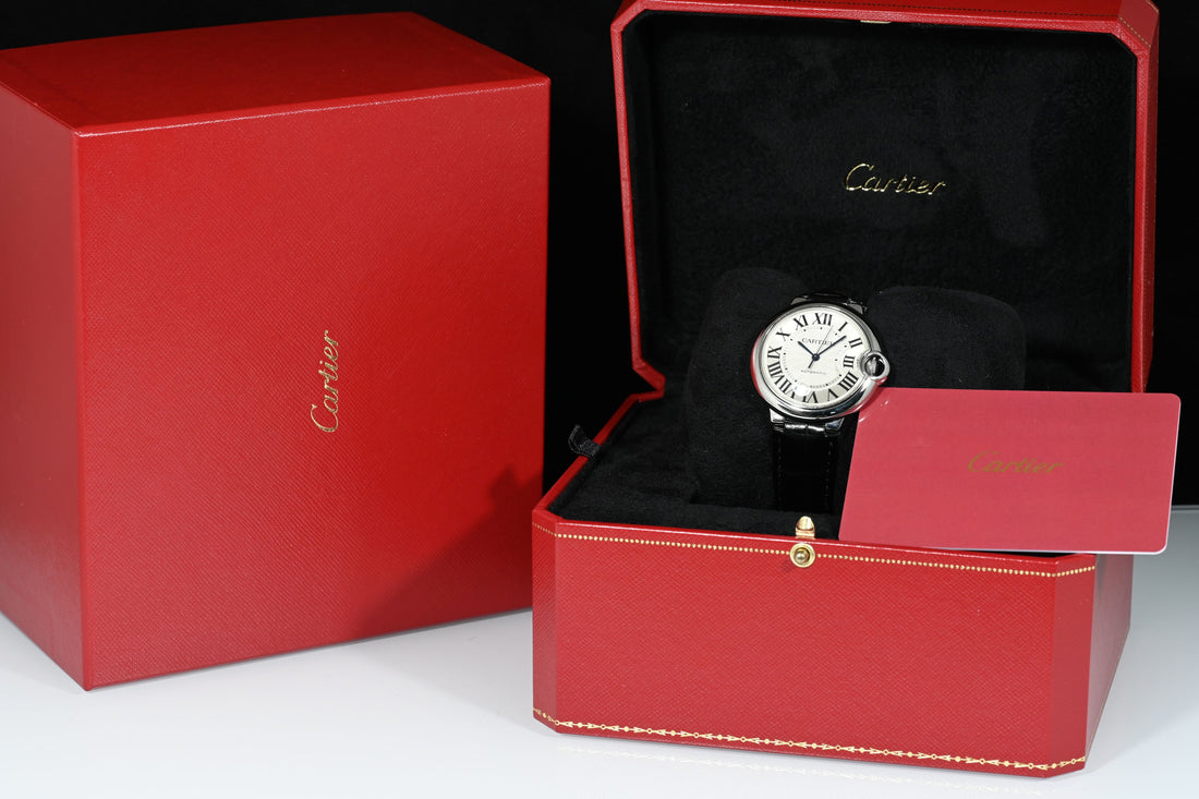 CARTIER | BALLON BLEU DE CARTIER 36 mm, Steel. Cartier Box and Paper, 2017