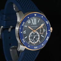 CARTIER | CALIBRE de Cartier DIVER BLU 42 mm. Acciaio e oro Rosa, Ref. W2CA0008 Scatola e Garanzia, 2019