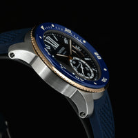 CARTIER | CALIBRE de Cartier DIVER BLU 42 mm. Acciaio e oro Rosa, Ref. W2CA0008 Scatola e Garanzia, 2019