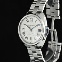CARTIER | CLÉ De Cartier, 40 mm., Automatic, Steel. Ref. WSCL0007