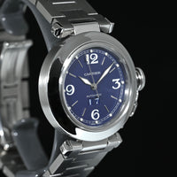 CARTIER | PASHA C Automatic Date 35 mm. Ref. 2475, Steel