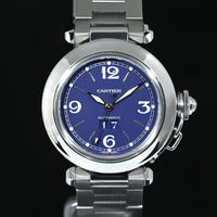 CARTIER | PASHA C Automatic Date 35 mm. Ref. 2475, Steel