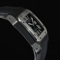 CARTIER | SANTOS 100 XL Black PVD Automatic Box and Cartier Warranty, 2010 Ref. W020010 / 2656