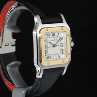 CARTIER | SANTOS DE CARTIER GALBEE Quartz Acciaio e oro giallo Ref. 1566