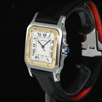 CARTIER | SANTOS DE CARTIER GALBEE Quartz Acciaio e oro giallo Ref. 1566