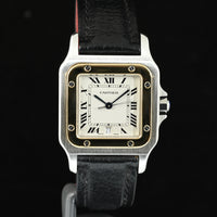 CARTIER | SANTOS DE CARTIER GALBEE Quartz Acciaio e oro giallo Ref. 1566