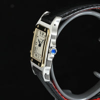CARTIER | SANTOS DE CARTIER GALBEE Quartz Acciaio e oro giallo Ref. 1566