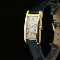 CARTIER | Tank Americaine 18 Kt Yellow Gold. Ref 1710 Cartier Box and Paper, 1996