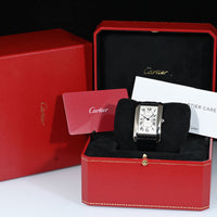 CARTIER | Tank Américaine, Oro bianco, Automatico Ref. W2609956 Scatola e Garanzia Cartier, 2023