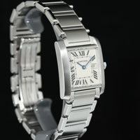 CARTIER | TANK FRANCAISE Quarzo Ref. 2465 Scatola e Garanzia Cartier, 2001 Acciaio