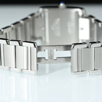 CARTIER | TANK FRANCAISE Quarzo Ref. 2465 Scatola e Garanzia Cartier, 2001 Acciaio