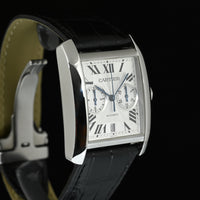 CARTIER | TANK MC 34.3 Chronograph Steel, Automatic Ref. W5330007 Cartier Box and papers, 2018