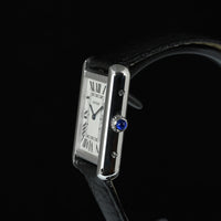 CARTIER | TANK SOLO Steel, Quartz, Small Ref. W1018255 Cartier box and papers, 2017