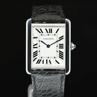 CARTIER | TANK SOLO Steel, Quartz Ref. W5200003 Cartier Box and Papers, 2010
