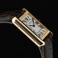 CARTIER | TANK SOLO small Oro rosa 18 Kt., Quarzo Ref. W5200024 Scatola e Garanzia Cartier, 2016