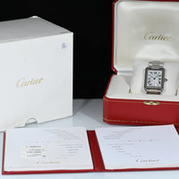 CARTIER | TANK SOLO XL Steel, Automatic Ref. W5200028 Cartier Warranty, 2013