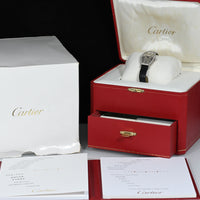 CARTIER | TONNEAU Mécanique Lady, White gold and diamonds Ref. WE400131 Cartier box and papers, 2010