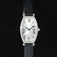 CARTIER | TONNEAU Mécanique Lady, White gold and diamonds Ref. WE400131 Cartier box and papers, 2010