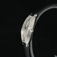 CARTIER | TONNEAU Mécanique Lady, White gold and diamonds Ref. WE400131 Cartier box and papers, 2010