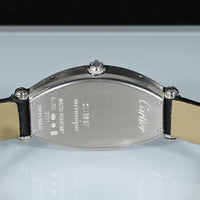 CARTIER | TONNEAU Mécanique Lady, White gold and diamonds Ref. WE400131 Cartier box and papers, 2010