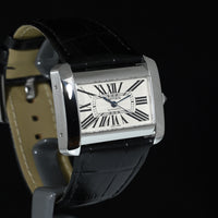 CARTIER | TANK DIVAN Ref. W6300755 Steel, Automatic, Cartier box and papers, 2004