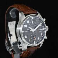 IWC | SPITFIRE Chronograph Pilot’s watch Ref. IW387802 Flyback Acciaio, 43 mm. Scatola e Garanzia IWC