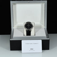 IWC | PORTOFINO Automatic Black dial Ref. IW356305 39 mm Acciaio Scatola e Garanzia 2018