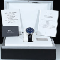 IWC | Portugieser Chronograph Edition «150 Years» Portoghese blu dial | Ref. IW371601 Scatola e Garanzia 2019