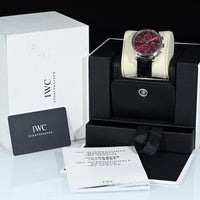 IWC | Portoghese Chronograph Portugieser, 41 mm., Acciaio, Ref. IW371616 Scatola e Garanzia IWC 2020 Bordeaux dial
