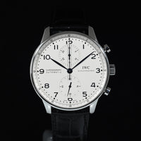 IWC | Portoghese Chronograph Portugieser, 41 mm., Acciaio, Ref. IW371417 Scatola e Garanzia IWC, 2016