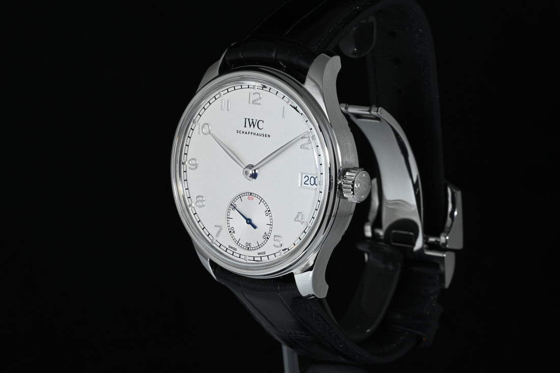 IWC | PORTUGUESE 8 days, Manual winding, Steel, 43 mm, IWC Warranty 2016 Hand-wound