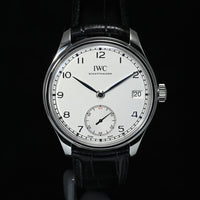 IWC | PORTUGUESE 8 days, Manual winding, Steel, 43 mm, IWC Warranty 2016 Hand-wound