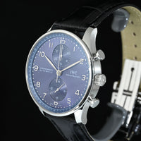 IWC | Portoghese Chronograph Portugieser, 41 mm., Acciaio, Ref. IW371606 Scatola e Garanzia IWC, 2021