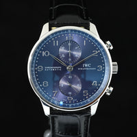 IWC | Portoghese Chronograph Portugieser, 41 mm., Acciaio, Ref. IW371606 Scatola e Garanzia IWC, 2021