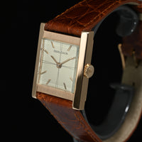 JAEGER-LECOULTRE | 1960s 18K Rose Gold Square Watch | Manual Winding