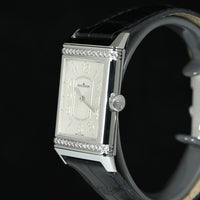 Jaeger-LeCoultre | REVERSO Classic 'Diamonds' Steel, Jaeger-LeCoultre Manual, Box, and Warranty, 2014