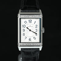 Jaeger-LeCoultre | REVERSO Classic 'Diamonds' Steel, Jaeger-LeCoultre Manual, Box, and Warranty, 2014