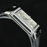 Jaeger-LeCoultre | REVERSO Classic 'Diamonds' Steel, Jaeger-LeCoultre Manual, Box, and Warranty, 2014
