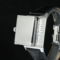 Jaeger-LeCoultre | REVERSO Classic 'Diamonds' Steel, Jaeger-LeCoultre Manual, Box, and Warranty, 2014
