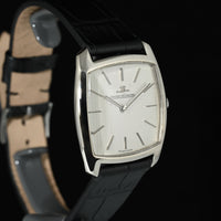 JAEGER-LECOULTRE | Tonneau Watch in 18K White Gold. 1970s. Manual Winding.