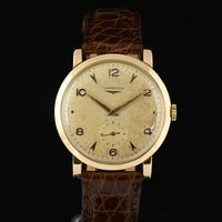 LONGINES | Orologio vintage Anni ’50 oro rosa 18 Kt. 35 mm. Carica automatica
