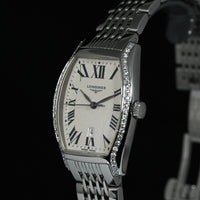 Longines | EVIDENZA Date, Acciaio e diamanti, Quarzo