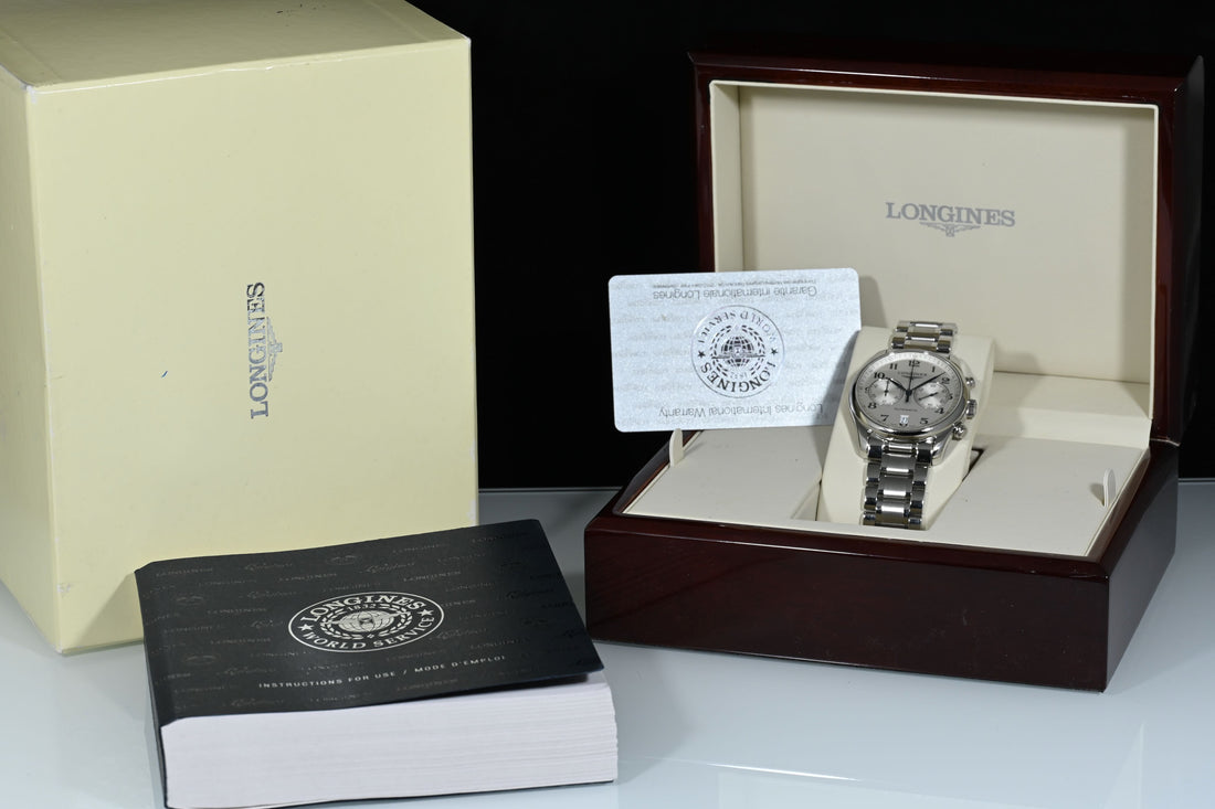 Longines | MASTER COLLECTION CHRONOGRAPH 40 Ref. L2.629.4.78.6 Scatola e Garanzia Longines, 2011