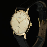 LONGINES | Orologio vintage Anni '60 oro giallo 18 Kt. 34 mm. Carica manuale