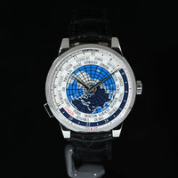 MONTBLANC | Heritage Spirit Orbis Terrarum Acciaio 41 mm. Scatola e Garanzia, 2018 Come nuovo, mai indossato